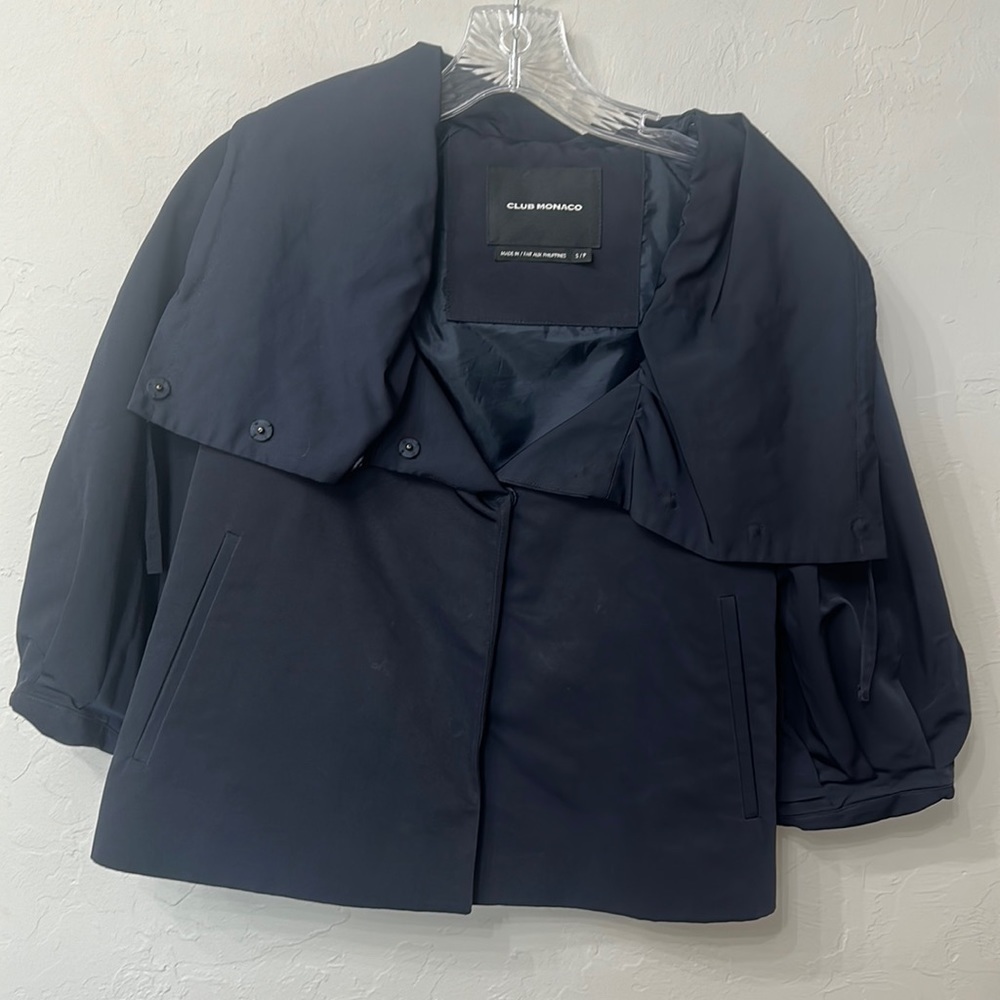 Club Monaco cropped jacket, size small